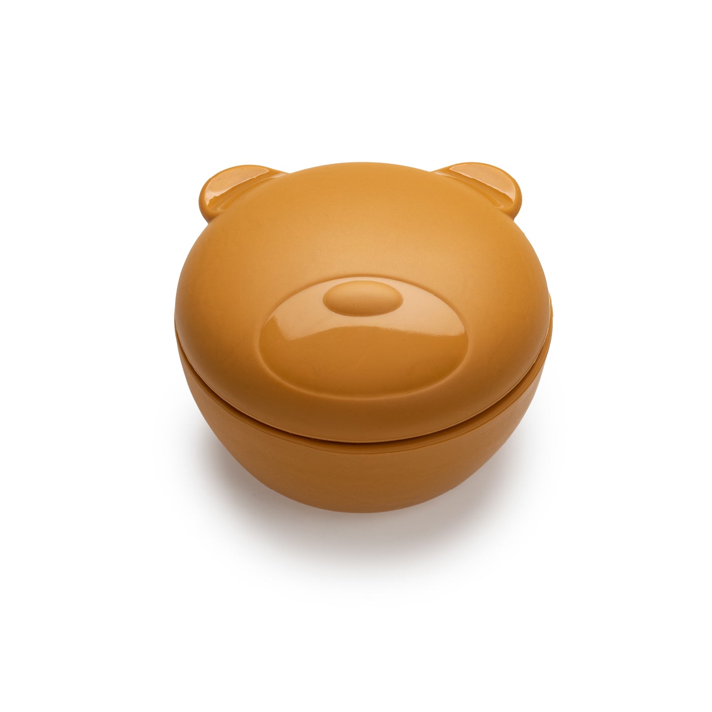 Melii Silicone Brown Bear Bowl with Lid 350 ml - Airtight & Leakproof Food Storage for Babies, Toddlers, Kids - BPA Free, Microwave Safe, Perfect for On-the-Go Meals Snacks