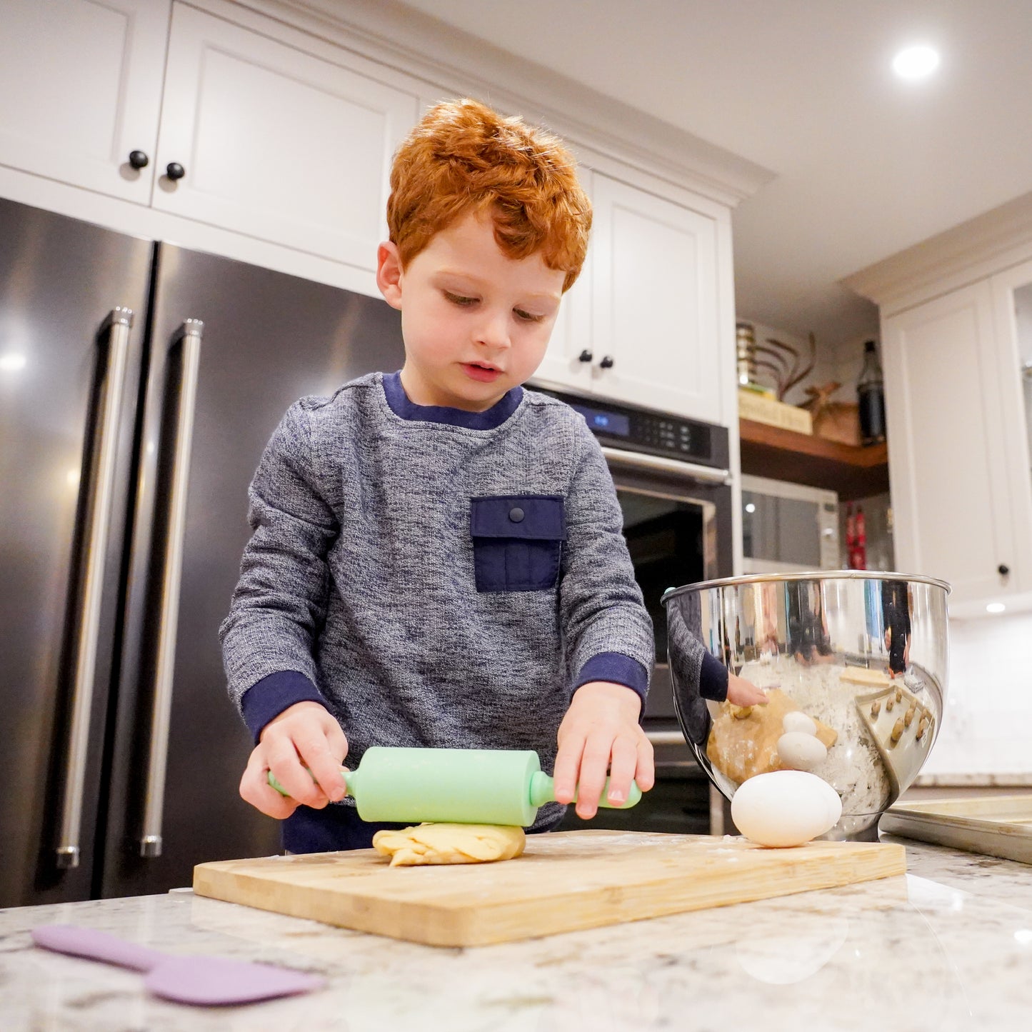 Melii Kids 5 Piece Mini Baking Tool Set - Safe, Durable, Versatile Culinary Fun for Young Chefs - BPA Free, Easy to Clean, Ideal for Play, Real Cooking, Great Gift Idea