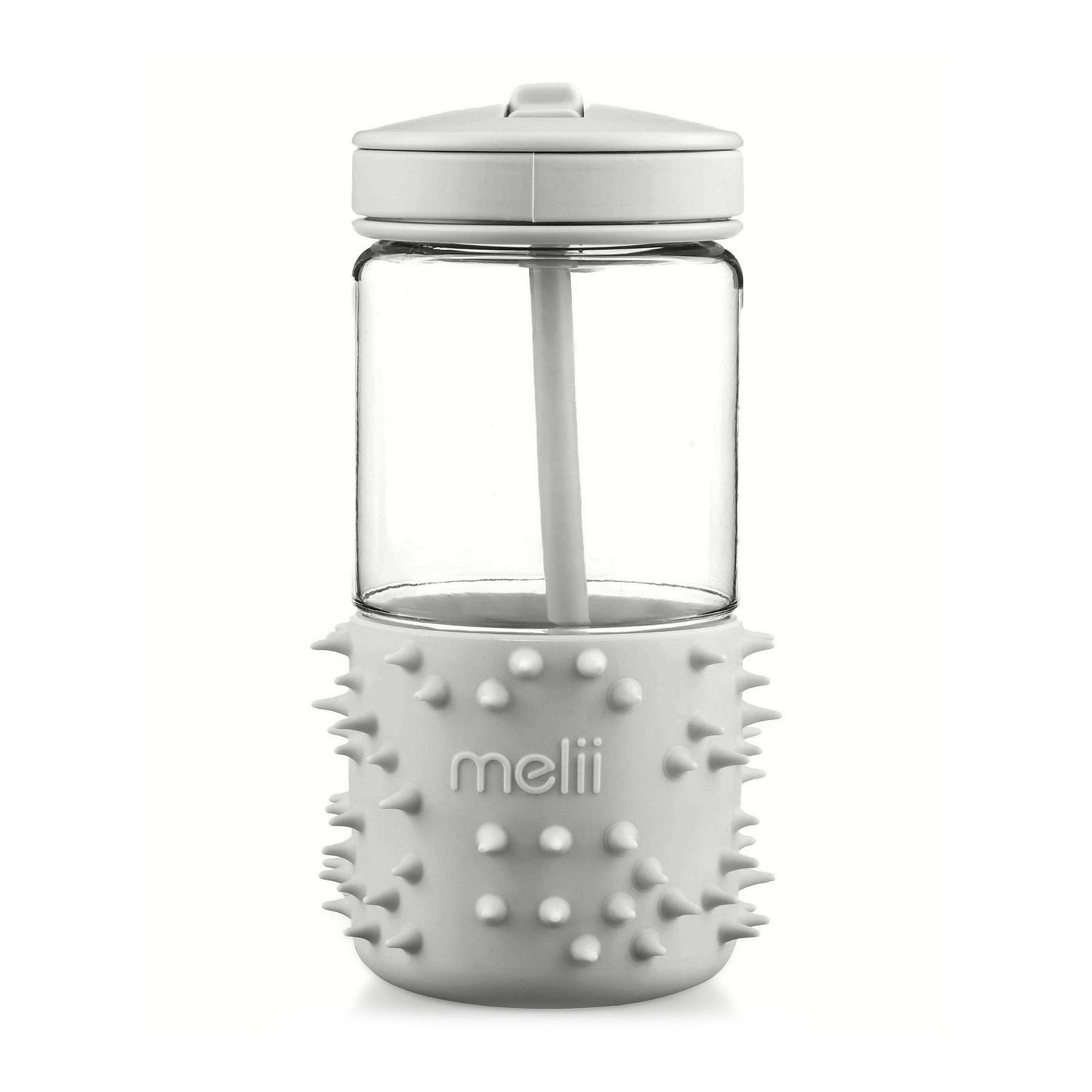 Melii Spikey Water Bottle for Kids - Sensory Exploration with Soft Silicone Spikes, Leak Proof Straw, and Easy Grip Handle - BPA Free, Durable Tritan, Perfect for On-the-Go Hydration, 12 oz