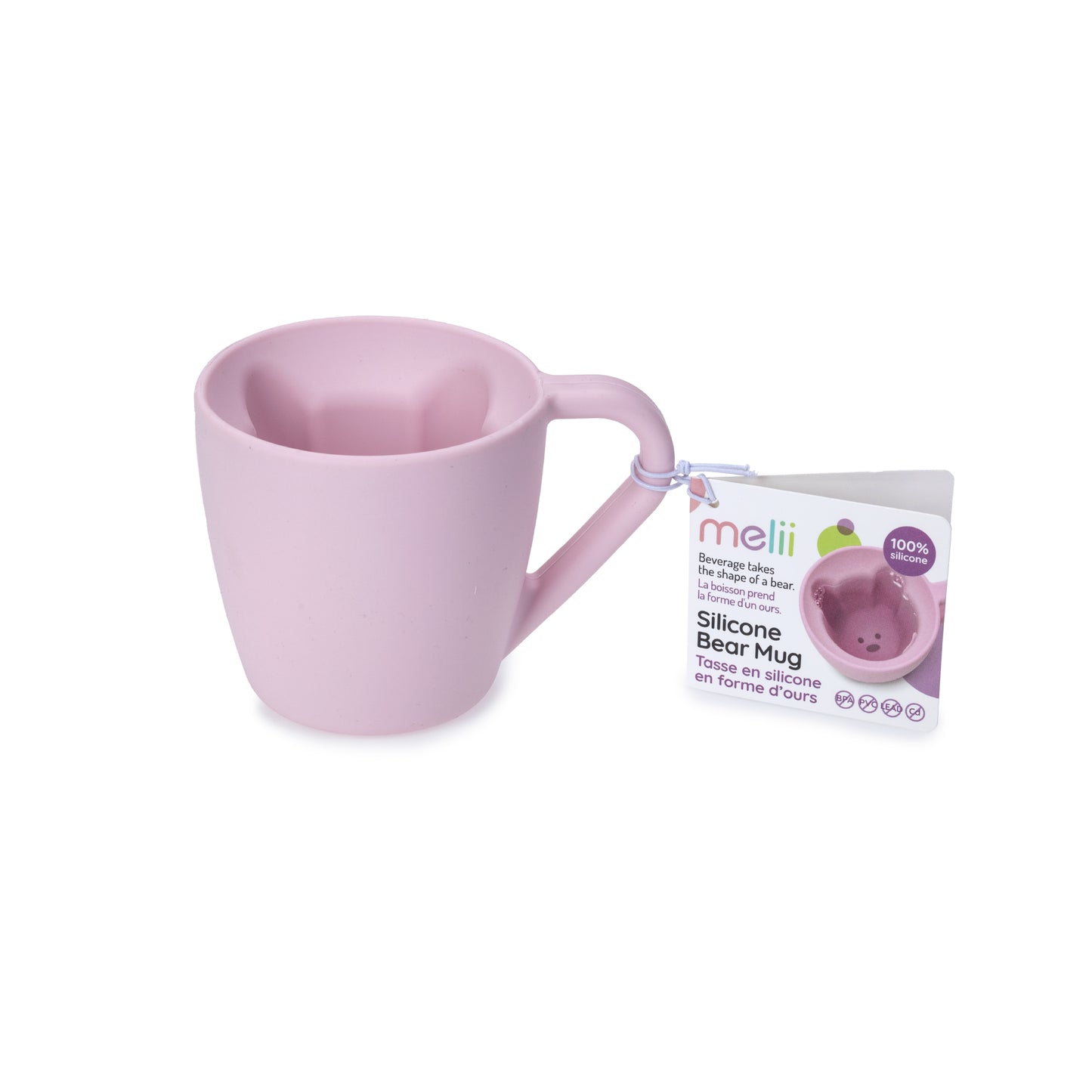 Melii Pretend Play Pink Bear Mug for Kids - Imaginative Silicone Cup with Magical Bear-Shaped Beverage, Perfect for Hot and Cold Drinks - Durable, BPA-Free