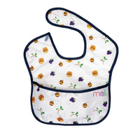 melii Fold Up Bib 2-Pack - Water-Resistant and Playful Bear Design, Adjustable Velcro, Deep Spill Pocket - Perfect for On-the-Go Parents and Messy Mealtimes_5