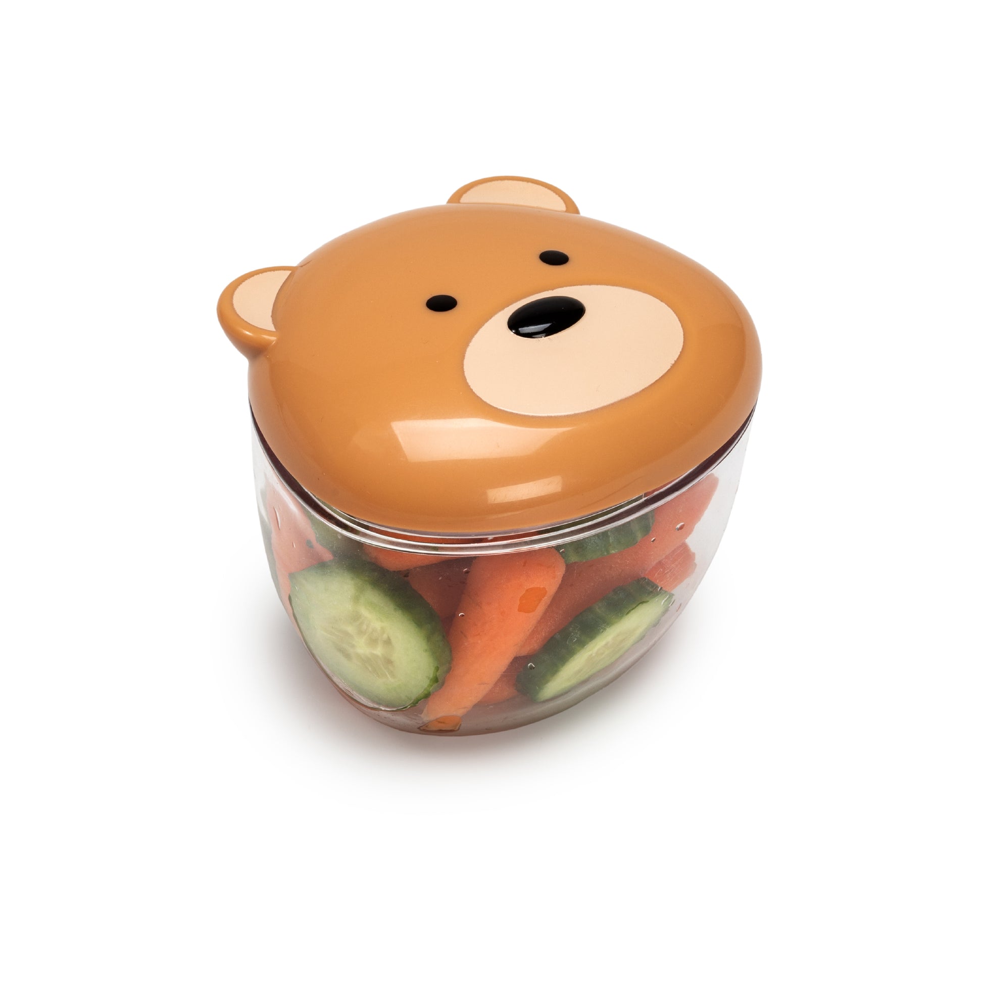 Melii Bear Snack Containers - Adorable, Airtight, and Leakproof Designs for Kids - BPA Free, Easy Clean, Perfect for On the Go Snacking and Lunch Boxes