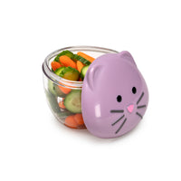 Melii Cat Snack Containers - Adorable, Airtight, and Leakproof Designs for Kids - BPA Free, Easy Clean, Perfect for On the Go Snacking and Lunch Boxes_3