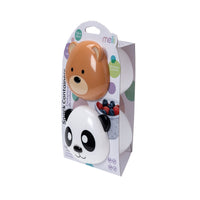 Melii Bear & Panda Snack Containers for Kids - Adorable Airtight, Leakproof Kids Food Storage Set for On-the-Go Joyful Snacking - BPA-Free, Easy to Clean_2