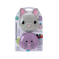 Melii Bulldog & Cat Snack Containers for Kids - Adorable Airtight, Leakproof Kids Food Storage Set for On-the-Go Joyful Snacking - BPA-Free, Easy to Clean_3