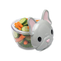 Melii Snack Container with PCTG base - 3 pack Bulldog, Shark, Cat 232ml_2