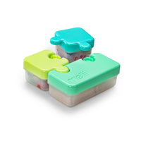 Melii Puzzle Bento Box - Fun 3-Compartment Food Storage Container for Kids and Adults - Leakproof, Microwave and Freezer Safe, Encourages Independent Feeding_4