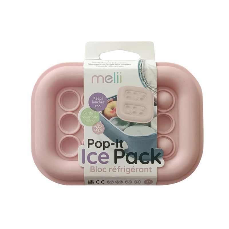 melii Pop It Ice Pack for Kids - Dual Purpose Fidget Toy and Cooling Solution - Reusable, Slim Design - Keeps Meals Fresh for up to 4 Hours - Perfect for Snack Time, Lunch Boxes