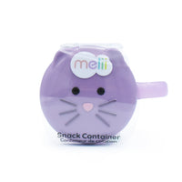 melii Snack Container for Kids - Purple Cat Design Mess Free, Adaptable, and Easy to Hold with Removable Finger Trap - Perfect for Independent Snacking, Travel - BPA Free and Dishwasher Safe_3