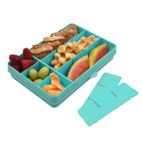 melii Snackle Box Turquoise - 12 Compartment Snack Container with Removable Dividers for Customizable Storage - Ideal for On the Go Snacking, BPA Free, Easy to Open and Clean_8
