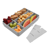 melii Snackle Box Grey - 12 Compartment Snack Container with Removable Dividers for Customizable Storage - Ideal for On the Go Snacking, BPA Free, Easy to Open and Clean_2