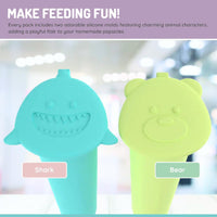 Melii Push Pops - Animal 2 pack - Shark + Bear (6sets/inner)_4