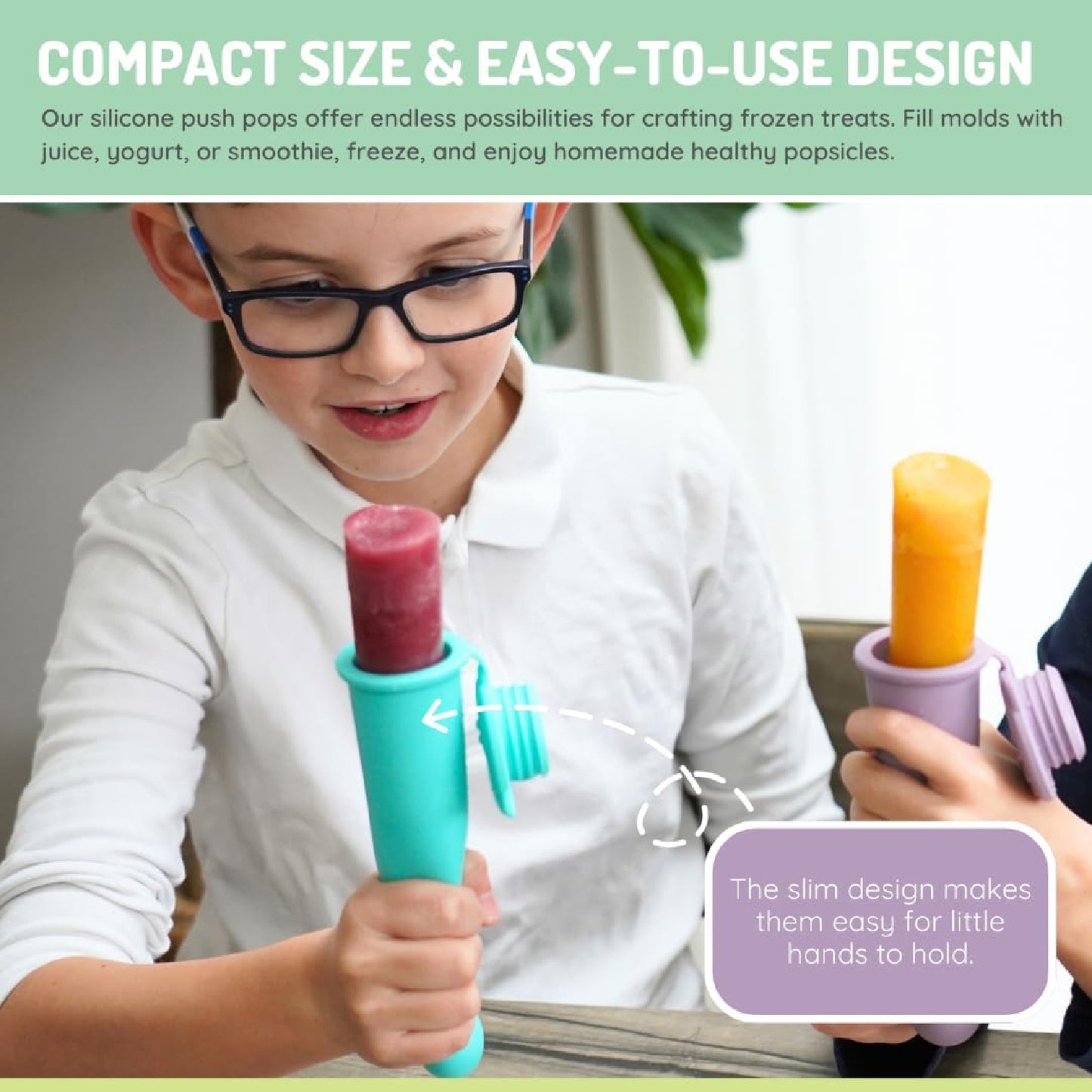 Melii Push Pops - Animal 2 pack - Shark + Bear (6sets/inner)