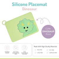 Melii Silicone Placemat - Dino (6 unit/inner)_2