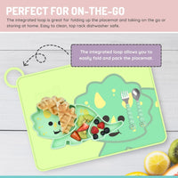 Melii Silicone Placemat - Dino (6 unit/inner)_5