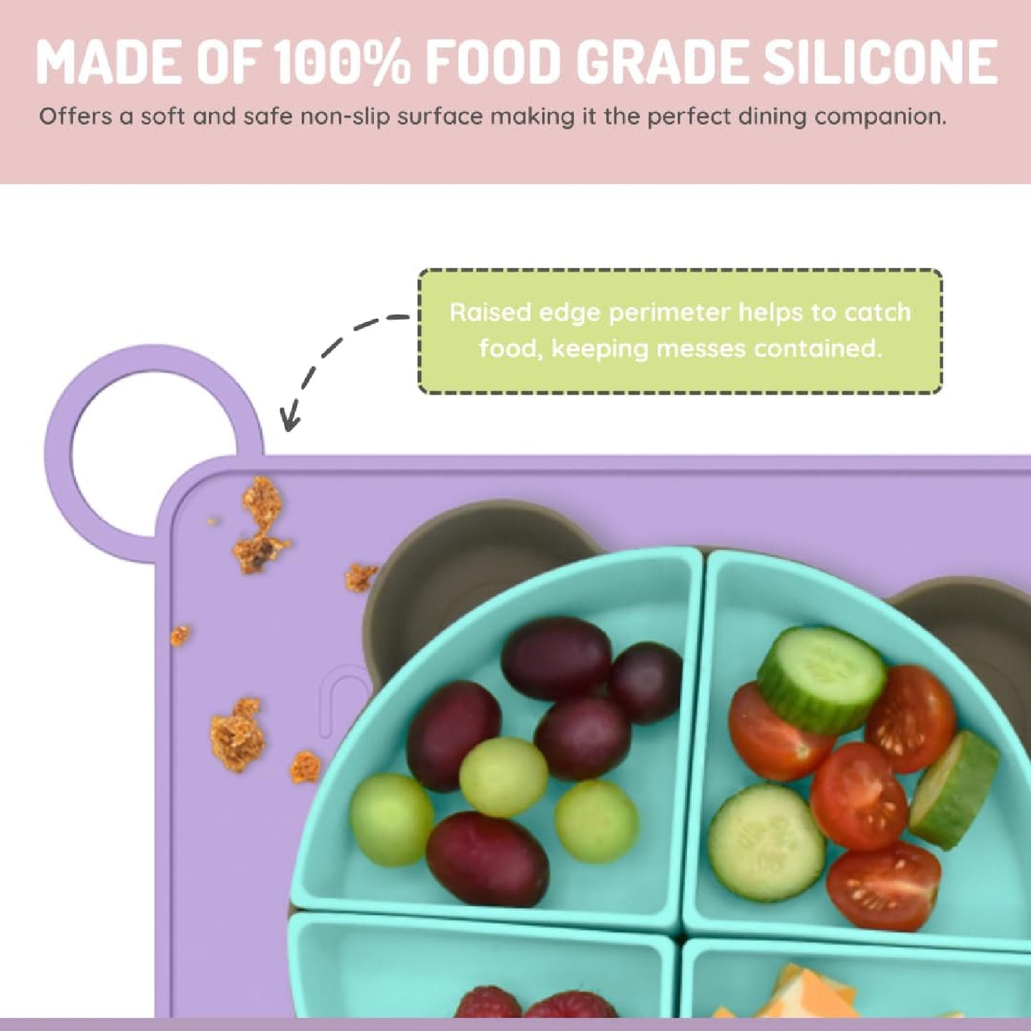 Melii Silicone Placemat - Unicorn (6 unit/inner)