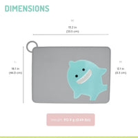 Melii Silicone Placemat - Shark (6 pc/inner)_3