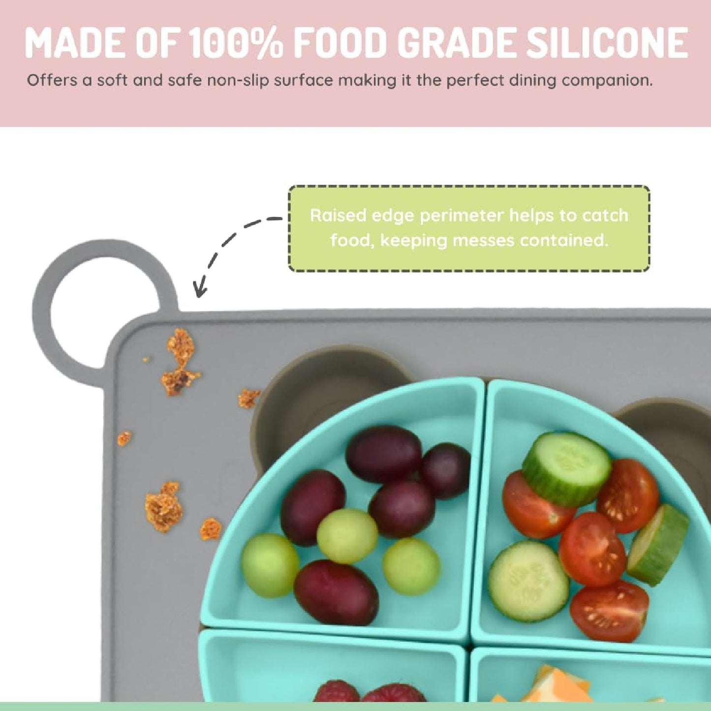 Melii Silicone Placemat - Shark (6 pc/inner)