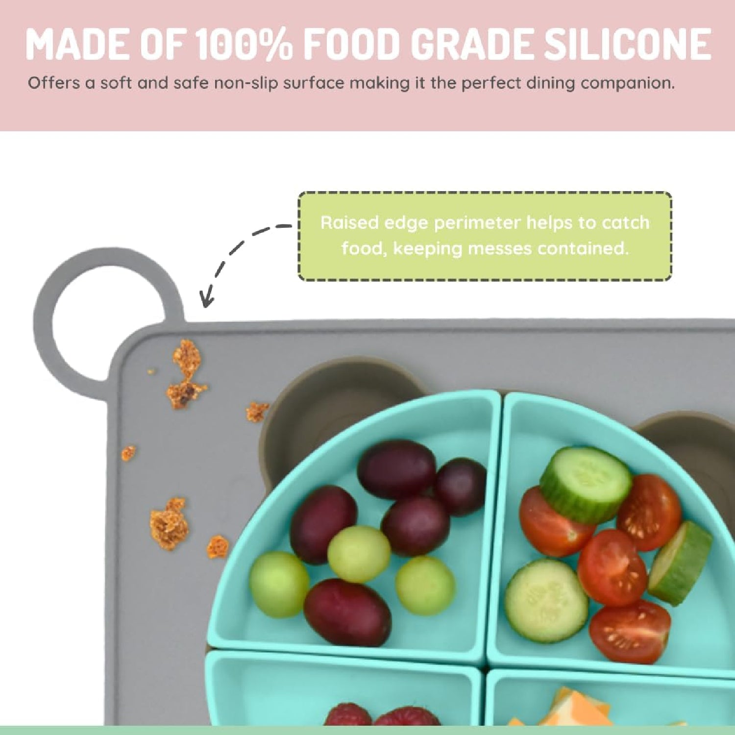 Melii Silicone Placemat - Shark (6 pc/inner)