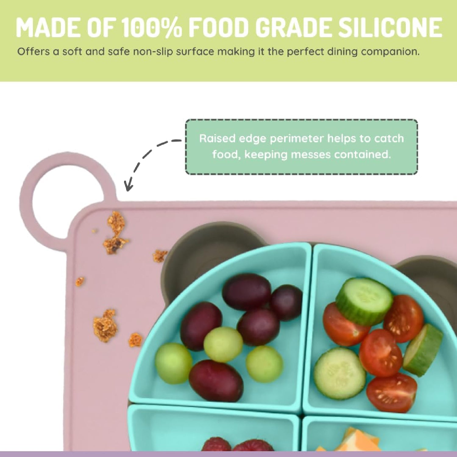 Melii Silicone Placemat - Cat (6 pc/inner)