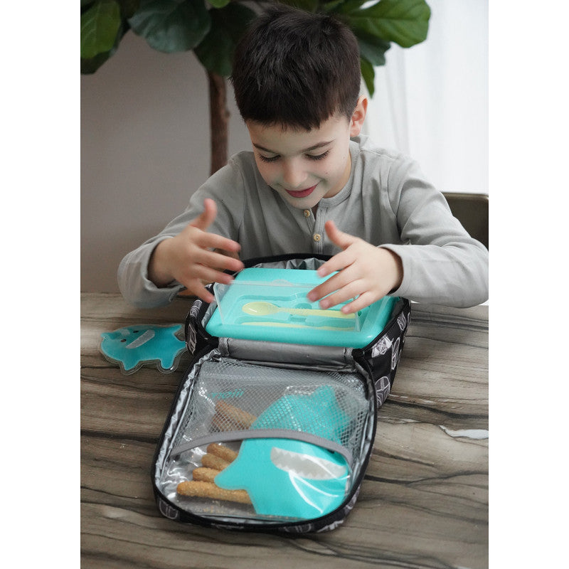 Melii 2 Tier Bento Lunch Box Turquoise