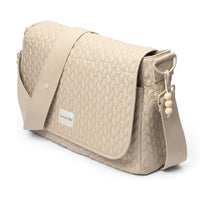 Suavinex, Shoulder Bag Maternity Bag, Large Capacity Stroller Bag, Adjustable Handles for Stroller, Flap and Zipper Closure, Waterproof, with Interior Pockets, Beige_1