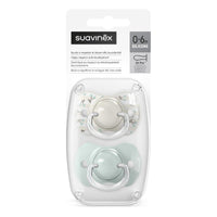Suavinex, Pack of 2 Pacifiers for Babies 0/6 Months and Newborns, with Silicone Physiological Teat SX Pro Symmetrical, Flat and Flexible, Respects Oral Development, Birdies Green_6