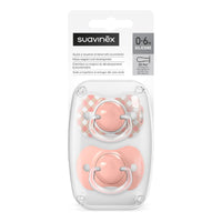 Suavinex, Pack of 2 Pacifiers for Babies 0/6 Months and Newborns, with Silicone Physiological Teat SX Pro Symmetrical, Flat and Flexible, Respects Oral Development, Wild&Free Pink_6