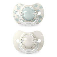 Suavinex, Pack of 2 Pacifiers for Babies 6/18 Months, with Physiological Silicone Teat SX Pro Symmetrical, Flat and Flexible, Respects Oral Development, Birdies Green_2