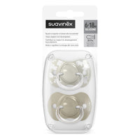 Suavinex, Pack of 2 Pacifiers for Babies 6/18 Months, with Physiological Silicone Teat SX Pro Symmetrical, Flat and Flexible, Respects Oral Development, Wild&Free Beige_5