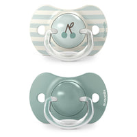 Suavinex, Pack of 2 Pacifiers for Babies +18 Months, with Physiological Silicone Teat SX Pro Symmetrical, Flat and Flexible, Respects Oral Development, Birdies Green_2