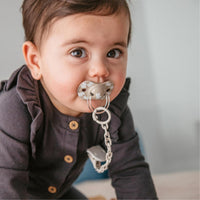 Suavinex, Pack of 2 Pacifiers for Babies +18 Months, with Physiological Silicone Teat SX Pro Symmetrical, Flat and Flexible, Respects Oral Development, Wild&Free Beige_6