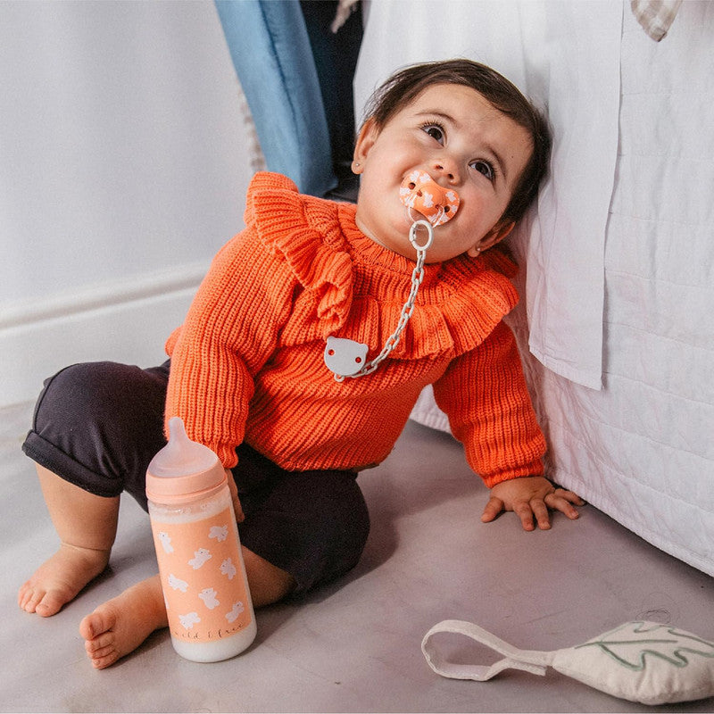 Suavinex, Pack of 2 Pacifiers for Babies +18 Months, with Physiological Silicone Teat SX Pro Symmetrical, Flat and Flexible, Respects Oral Development, Wild&Free Pink