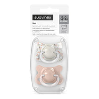 Suavinex, Pack of 2 Baby Pacifiers Newborn and Small, Special Size Mini -2/2 Months, SX Pro Symmetrical and Flexible Silicone Physiological Teat, Respects Oral Development, Birdies Pink_4