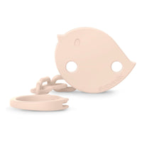 Suavinex, Pacifier Holder, Baby Pacifier Chain, Clip with Clamp, Bird-Shaped Plate. For Babies +0 Months, Suitable for Newborns, Birdies Pink_1