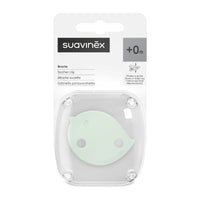 Suavinex, Pacifier Holder, Baby Pacifier Chain, Clip with Clamp, Bird-Shaped Plate. For Babies +0 Months, Suitable for Newborns, Birdies Verde_3