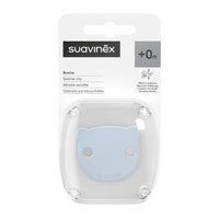 Suavinex, Pacifier Clip, Cadena Chupete Bebé, Sujeta - Clip con Pinza, Placa con Forma de Osito. Para Bebés +0 Meses, Apto Recién Nacido, Wild&Free Blue_3