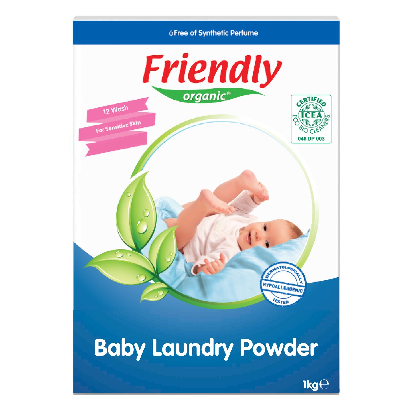 Friendly Organic 1000gm Baby Laundry Detergent Powder, White