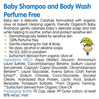 Friendly Organic 400ml Perfume Free Baby Shampoo & Body Wash, Clear_6