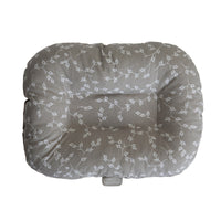 BABYJEM BREASTFEEDING PILLOW GREY FLOWER_4