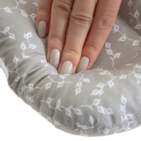 BABYJEM BREASTFEEDING PILLOW GREY FLOWER_5