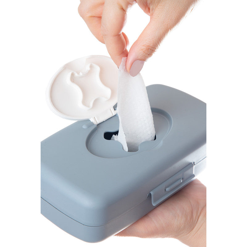 BABYJEM WET TOWEL BOX / GREY & WHITE