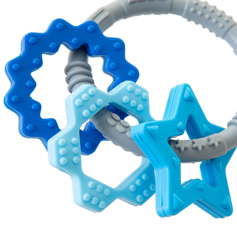 BABYJEM SILICON RING TEETHER / BLUE