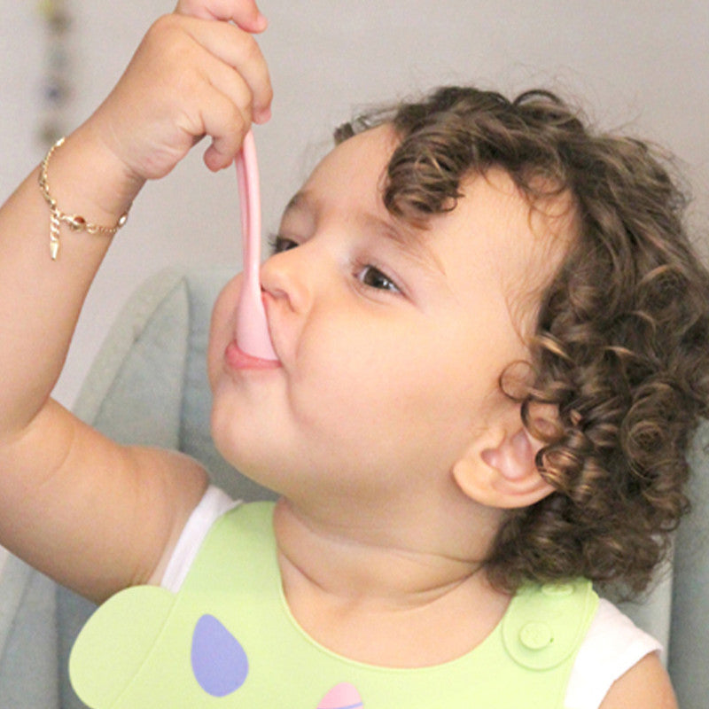 BABYJEM BABY FOOD SPOON 2 PCS/PINK-YELLOW