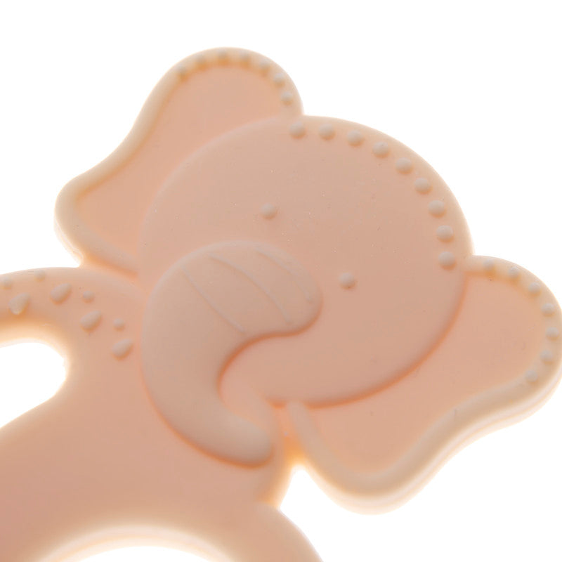 BABYJEM SILICON ELEPHANT  TEETHER ECRU