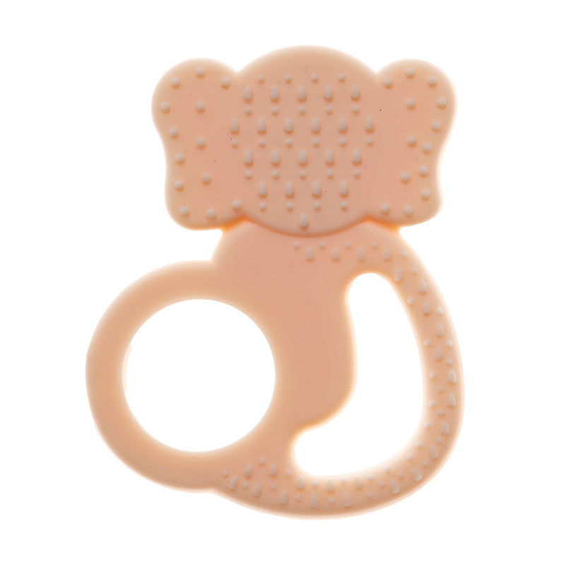 BABYJEM SILICON ELEPHANT  TEETHER ECRU