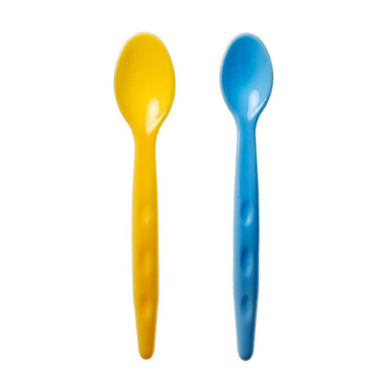 BABYJEM BABY FOOD SPOON 2 PCS/BLUE-YELLOW