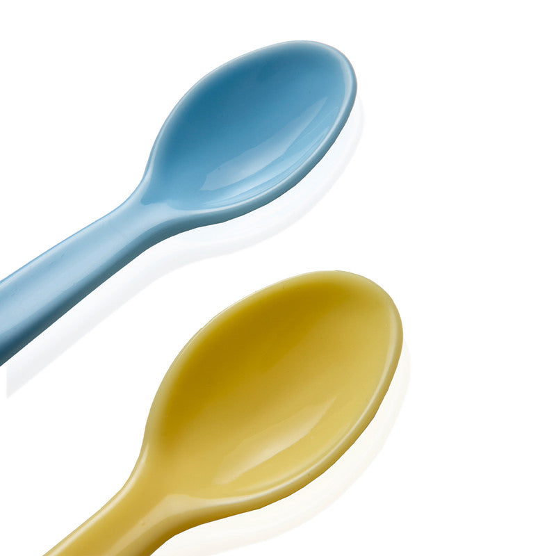 BABYJEM BABY FOOD SPOON 2 PCS/BLUE-YELLOW