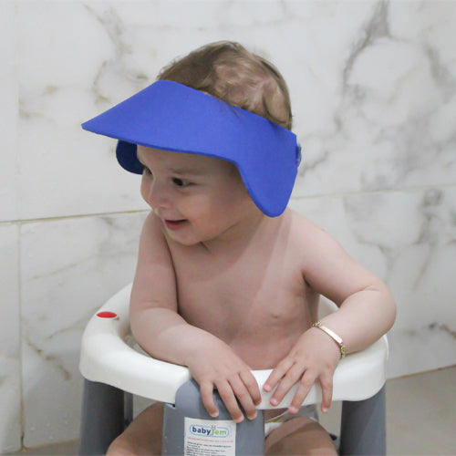 بيبي جيم - قبعة استحمام للأطفال باللون الأزرق