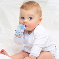 BABYJEM BABY TEETHERING GLOVES /HEDGEHOG / BLUE_2